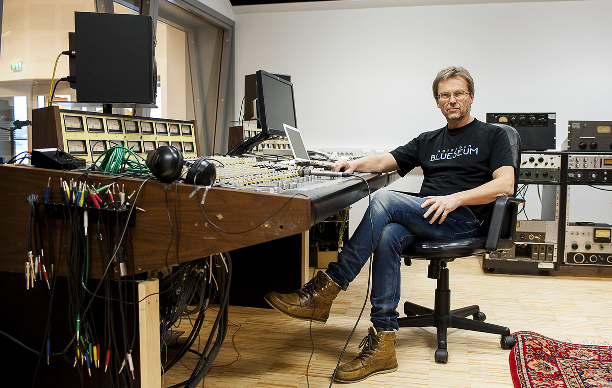 Espen Fjelle ved USN Notodden i Juke Joint Studio.